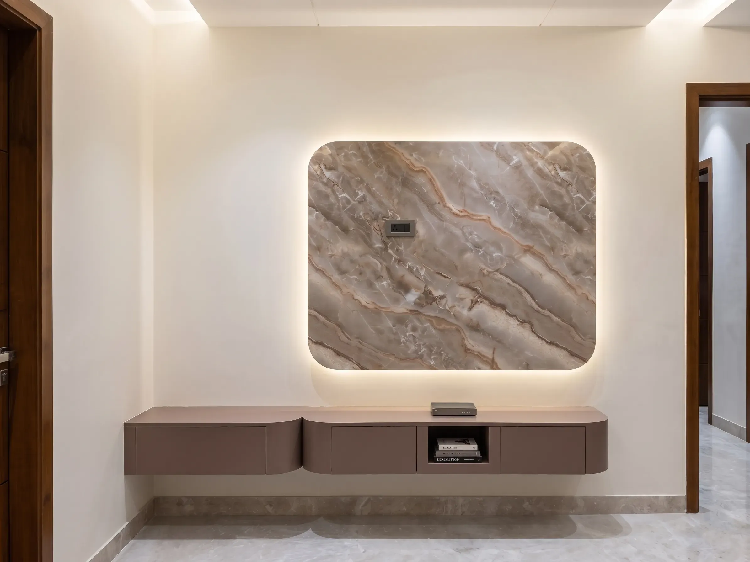 Bedroom TV wall design