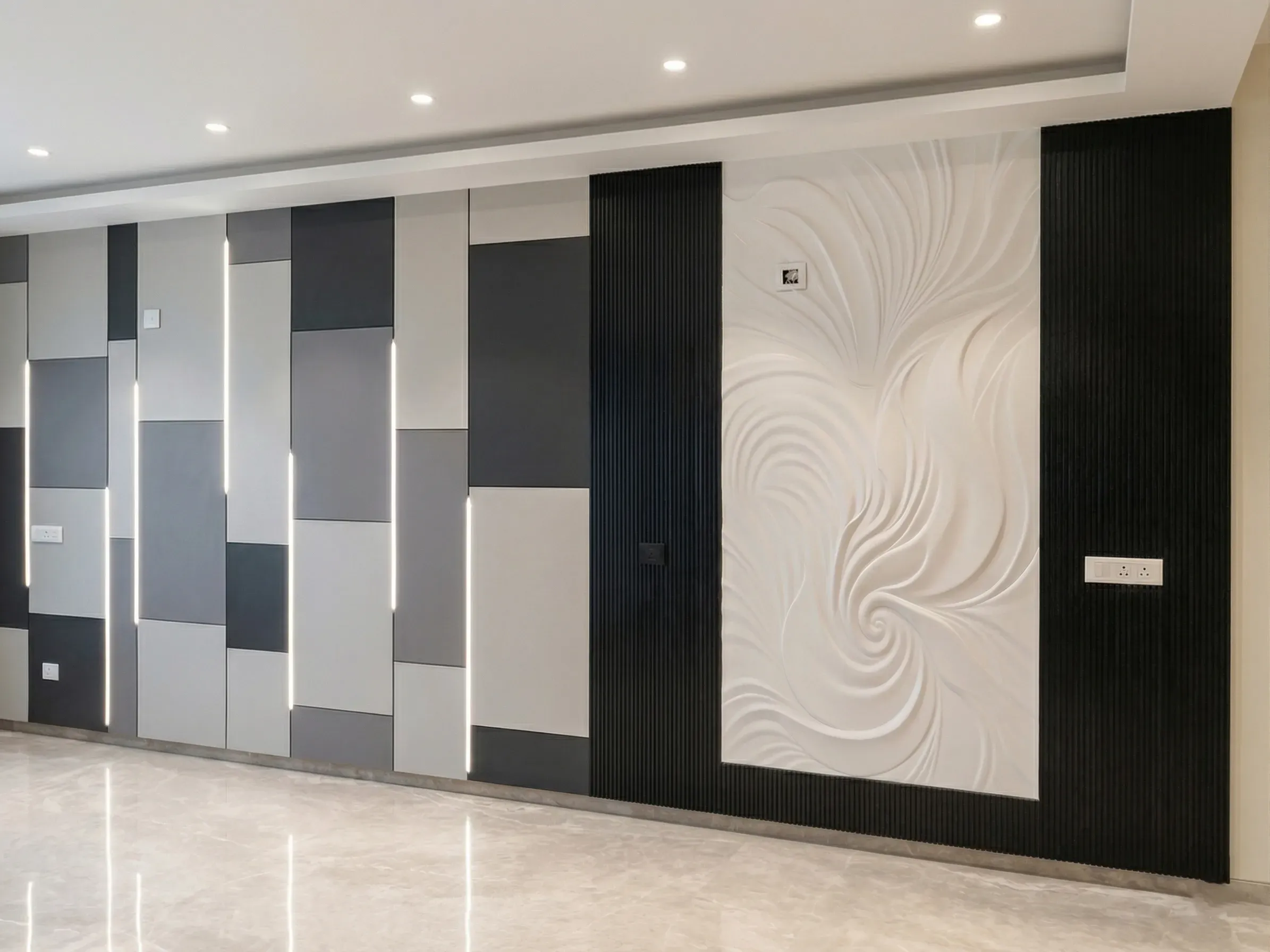 Living room wall design 3